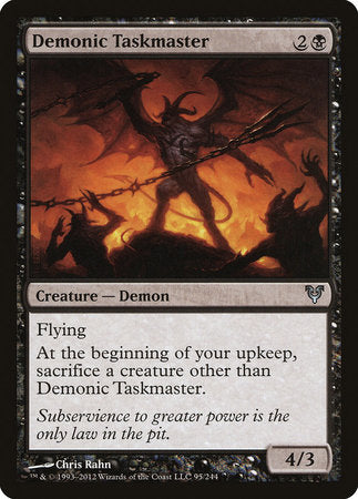 Demonic Taskmaster [Avacyn Restored] | Exor Games New Glasgow