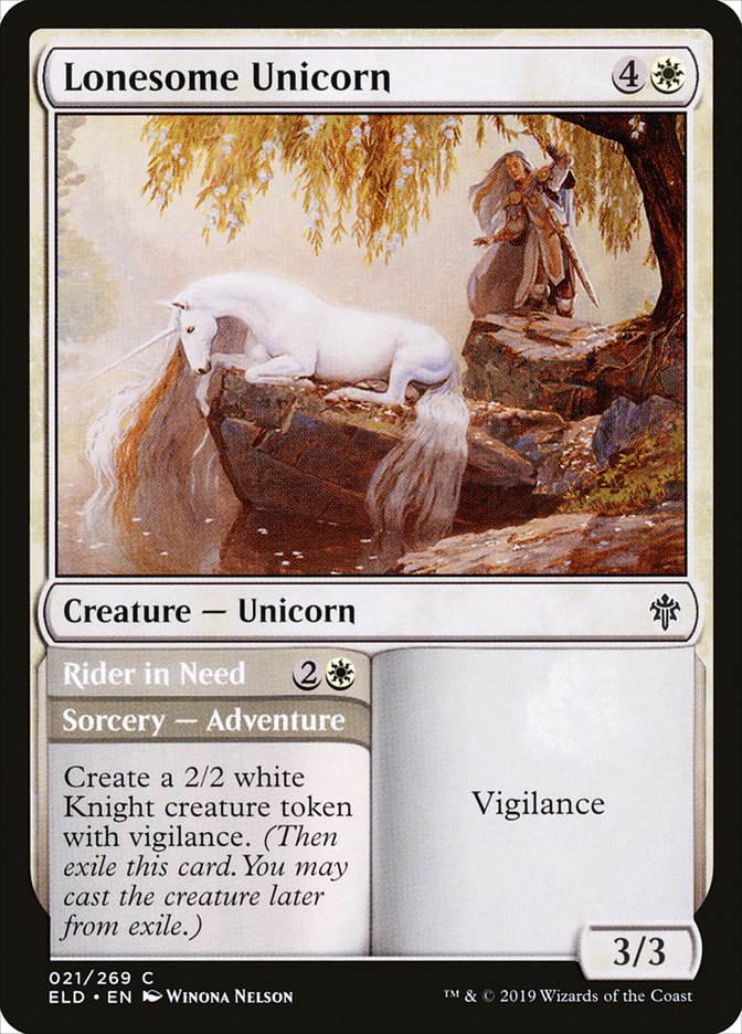 Lonesome Unicorn // Rider in Need [Throne of Eldraine] | Exor Games New Glasgow