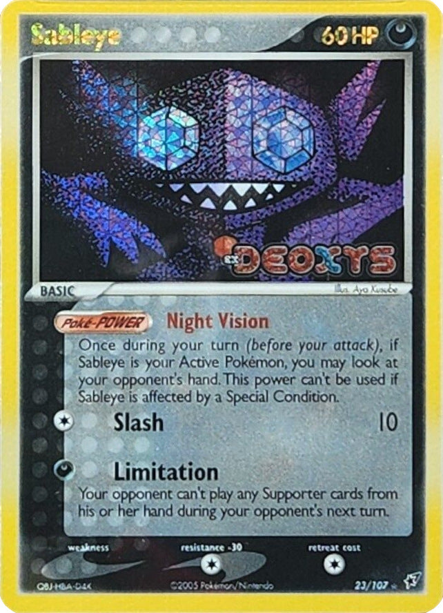 Sableye (23/107) (Stamped) [EX: Deoxys] | Exor Games New Glasgow