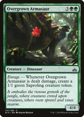 Overgrown Armasaur [Rivals of Ixalan] | Exor Games New Glasgow