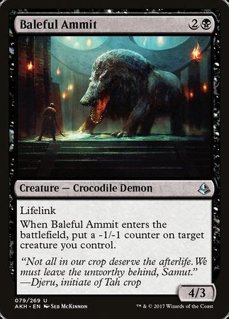 Baleful Ammit [Amonkhet] | Exor Games New Glasgow