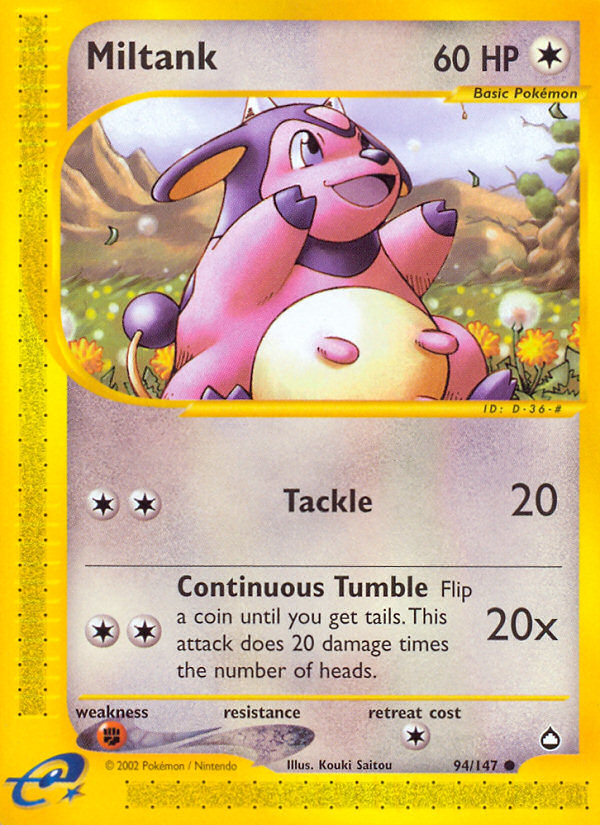 Miltank (94/147) [Aquapolis] | Exor Games New Glasgow