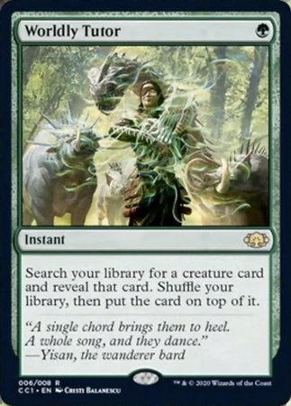 Worldly Tutor [Commander Collection: Green] | Exor Games New Glasgow