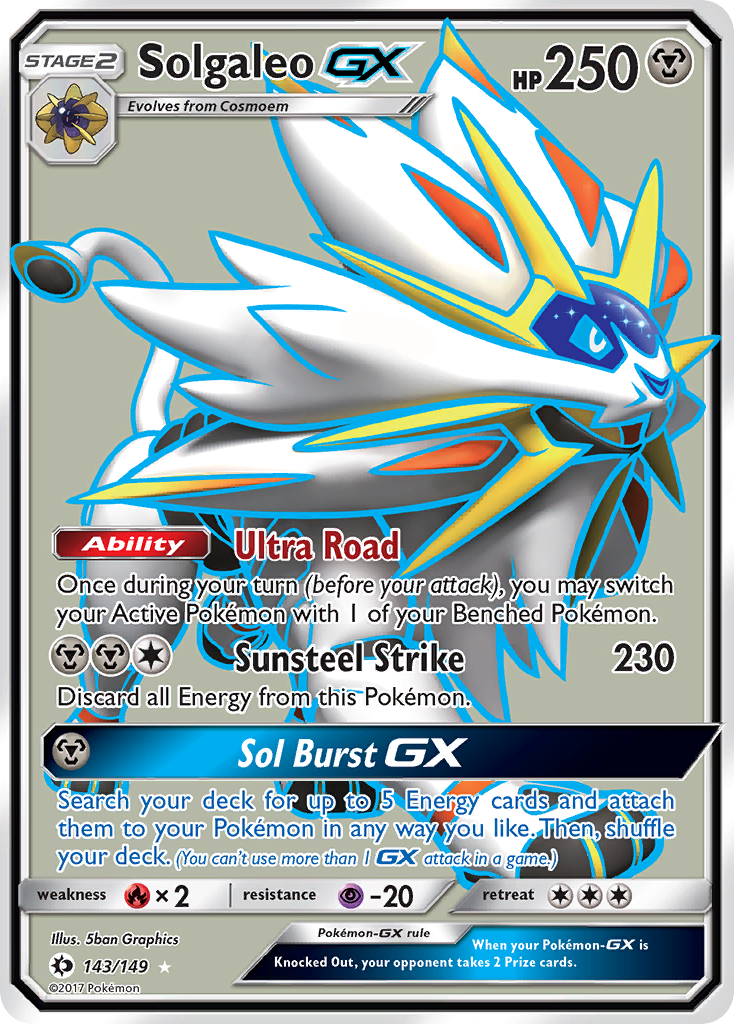 Solgaleo GX (143/149) [Sun & Moon: Base Set] | Exor Games New Glasgow