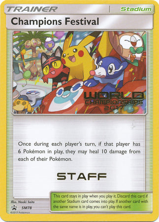 Champions Festival (SM78) (2017 Staff) [Sun & Moon: Black Star Promos] | Exor Games New Glasgow