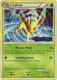 Leafeon (17/90) (Prerelease Promo) [Staff] [Nintendo: Black Star Promos] | Exor Games New Glasgow