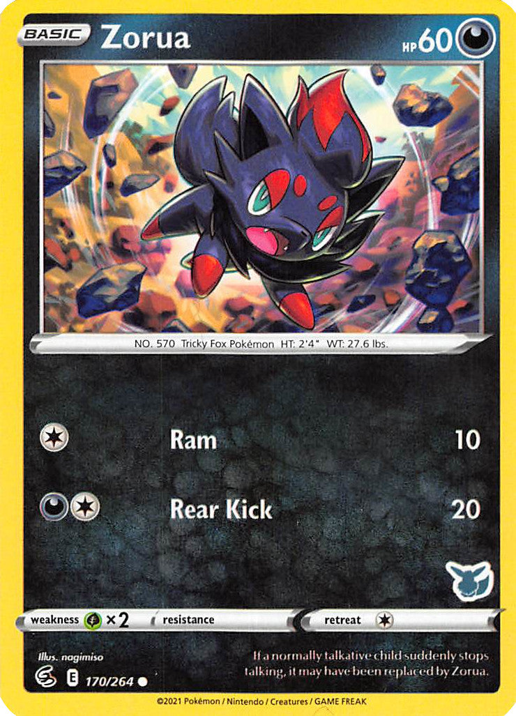 Zorua (170/264) (Eevee Deck) [Battle Academy 2022] | Exor Games New Glasgow