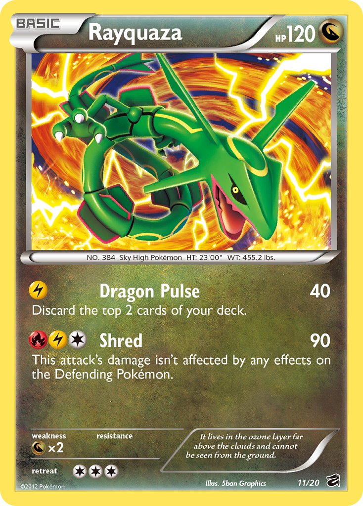 Rayquaza (11/20) (Blister Exclusive) [Black & White: Dragon Vault] | Exor Games New Glasgow