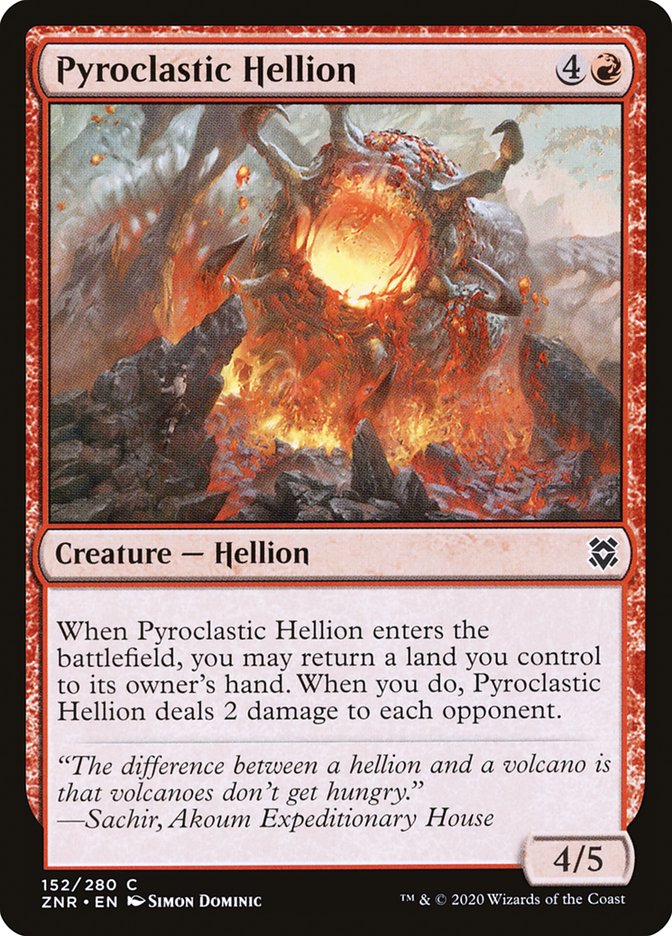 Pyroclastic Hellion [Zendikar Rising] | Exor Games New Glasgow