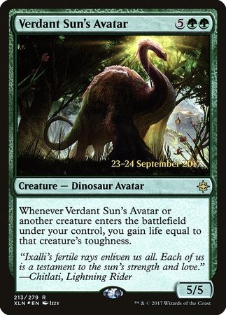 Verdant Sun's Avatar [Ixalan Promos] | Exor Games New Glasgow