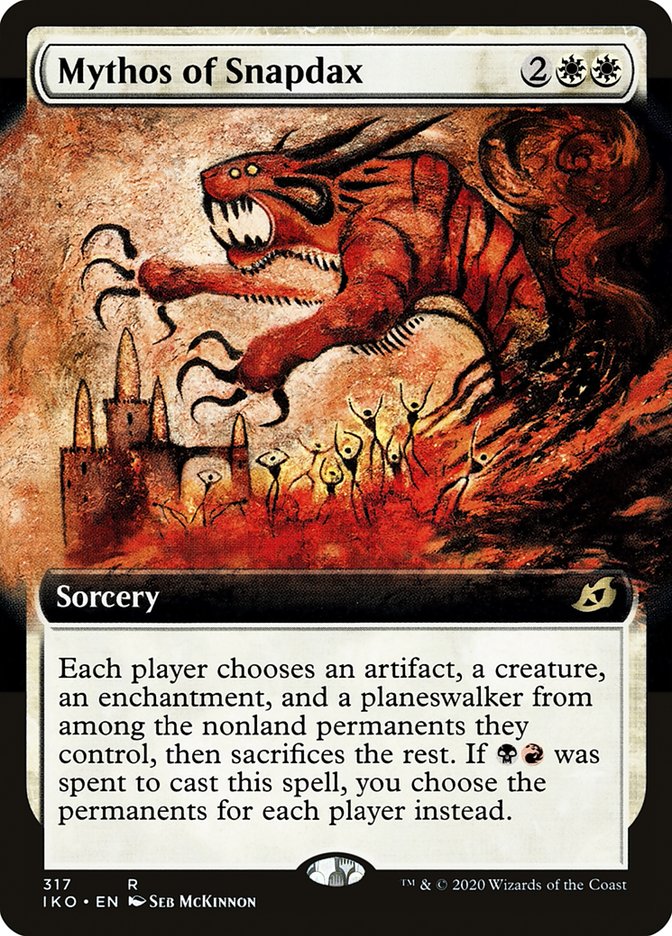 Mythos of Snapdax (Extended Art) [Ikoria: Lair of Behemoths] | Exor Games New Glasgow