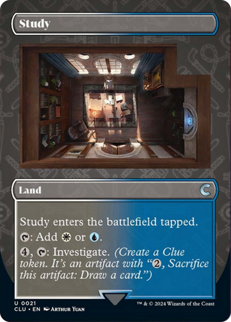 Study (Borderless) [Ravnica: Clue Edition] | Exor Games New Glasgow