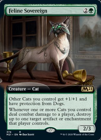 Feline Sovereign (Extended Art) [Core Set 2021] | Exor Games New Glasgow