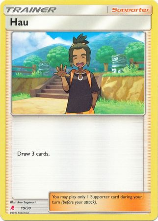 Hau (19/30) [Sun & Moon: Trainer Kit - Lycanroc] | Exor Games New Glasgow