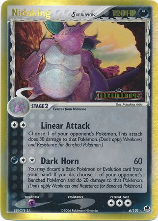 Nidoking (6/101) (Delta Species) (Stamped) [EX: Dragon Frontiers] | Exor Games New Glasgow