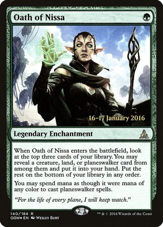 Oath of Nissa [Oath of the Gatewatch Promos] | Exor Games New Glasgow