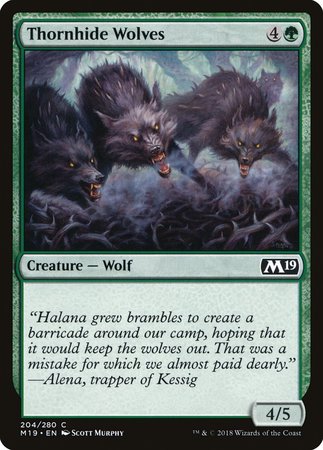 Thornhide Wolves [Core Set 2019] | Exor Games New Glasgow