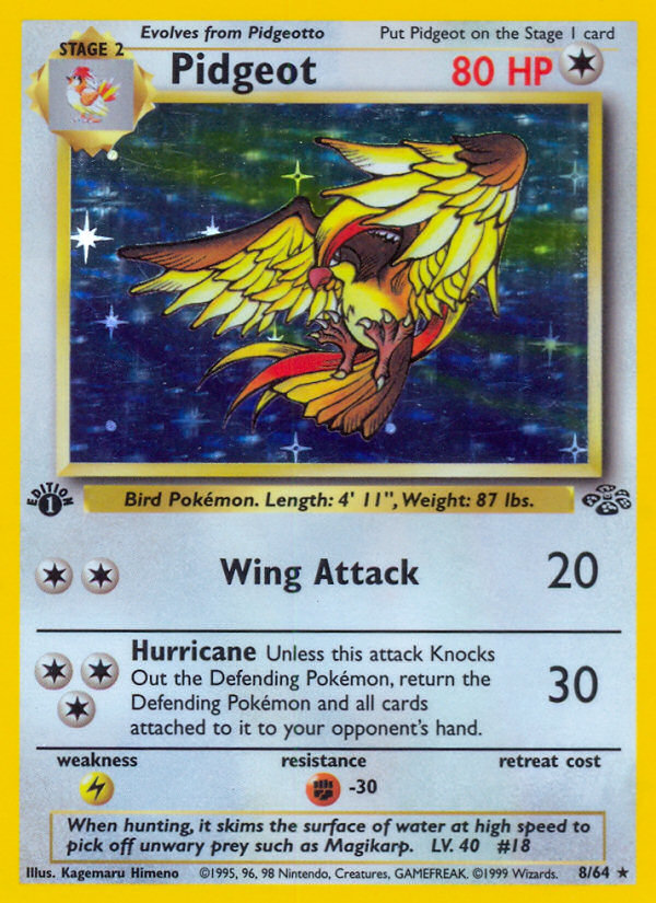 Pidgeot (8/64) [Jungle 1st Edition] | Exor Games New Glasgow