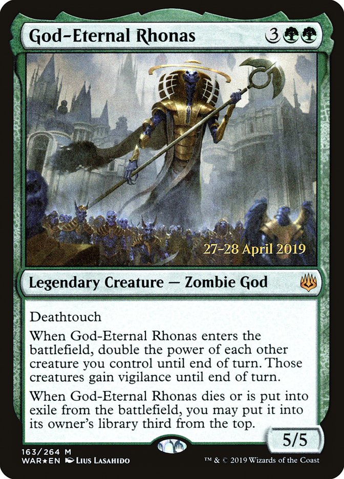 God-Eternal Rhonas  [War of the Spark Prerelease Promos] | Exor Games New Glasgow