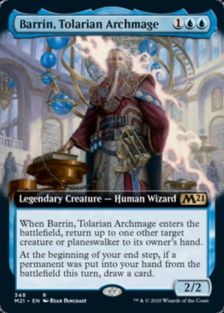 Barrin, Tolarian Archmage (Extended Art) [Core Set 2021] | Exor Games New Glasgow