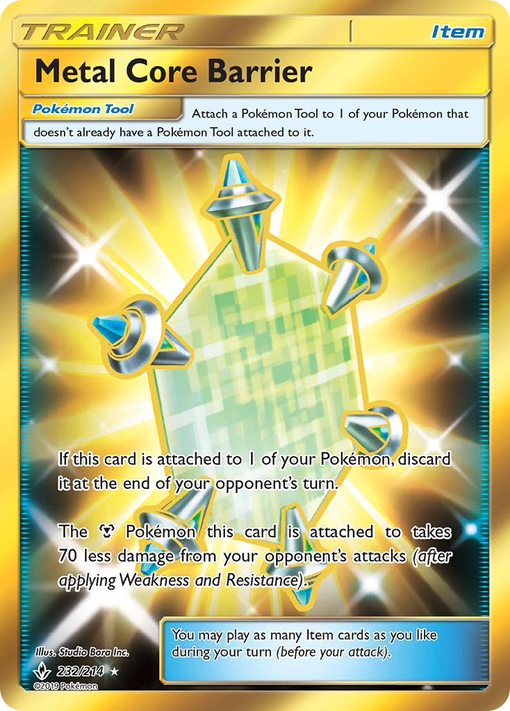 Metal Core Barrier (232/214) [Sun & Moon: Unbroken Bonds] | Exor Games New Glasgow