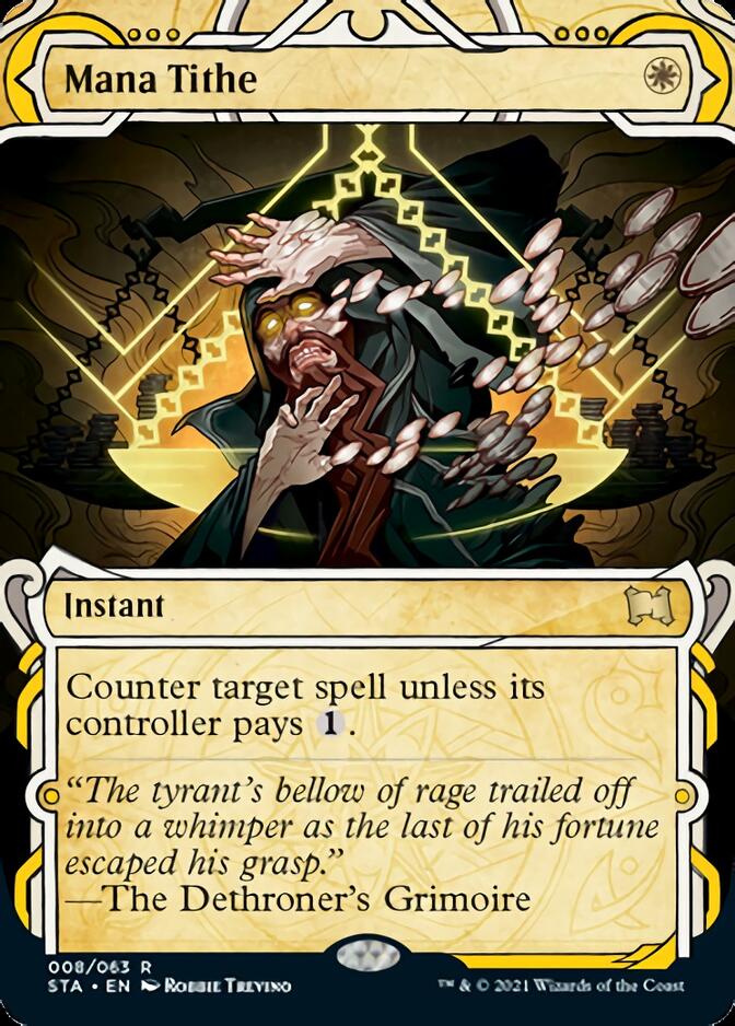 Mana Tithe (Etched Foil) [Strixhaven Mystical Archive] | Exor Games New Glasgow