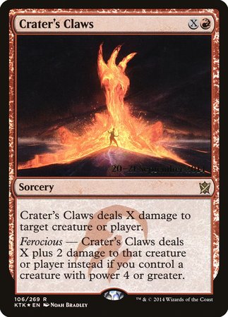 Crater's Claws [Khans of Tarkir Promos] | Exor Games New Glasgow