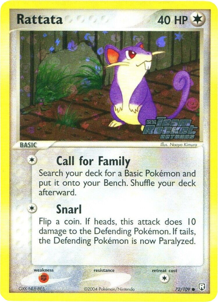 Rattata (72/109) (Stamped) [EX: Team Rocket Returns] | Exor Games New Glasgow