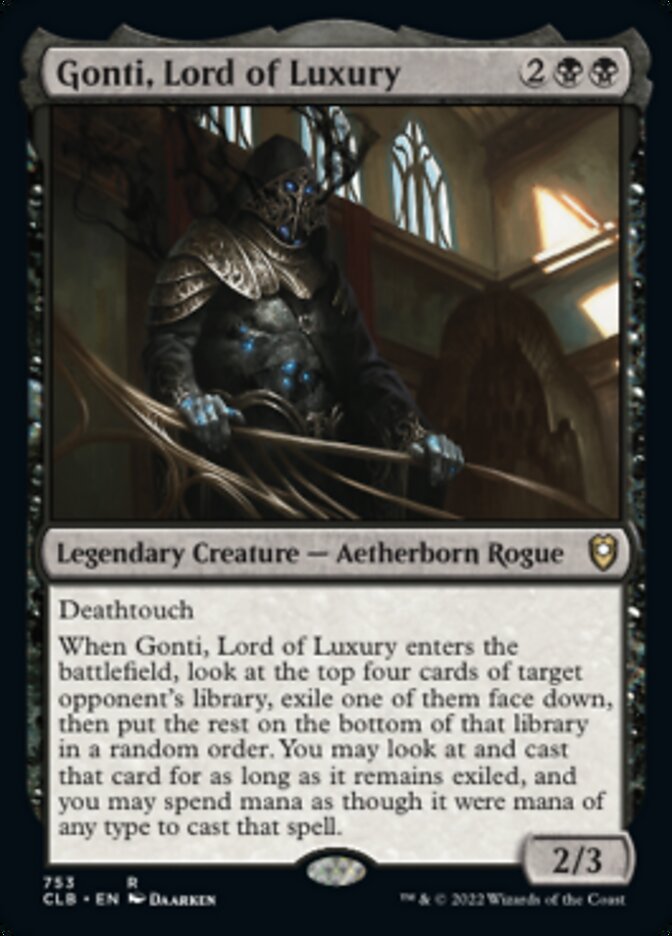 Gonti, Lord of Luxury [Commander Legends: Battle for Baldur's Gate] | Exor Games New Glasgow