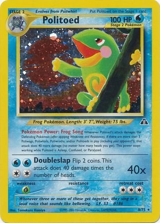 Politoed (8/75) [Neo Discovery Unlimited] | Exor Games New Glasgow