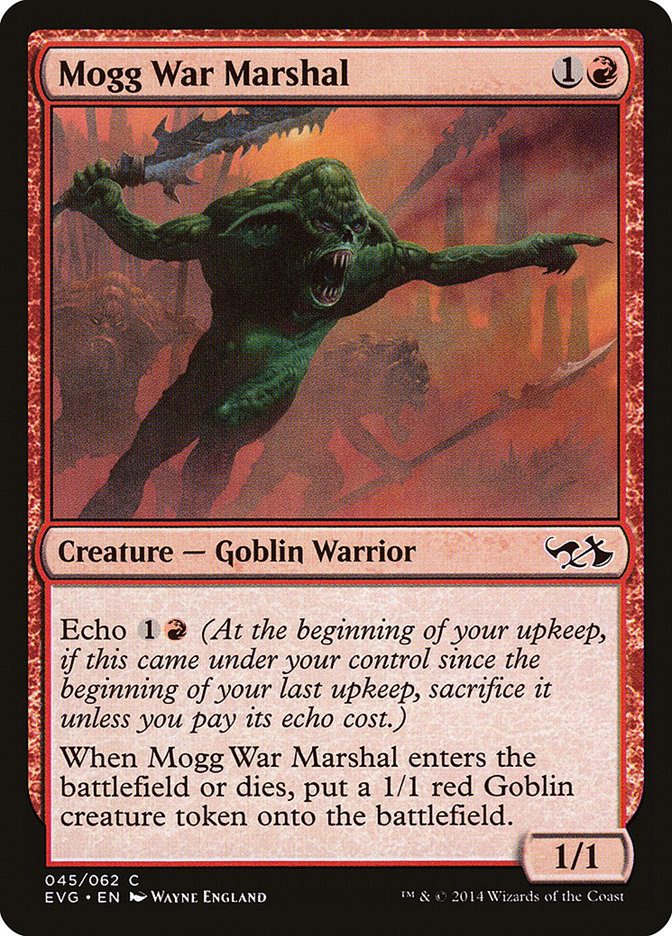 Mogg War Marshal (Elves vs. Goblins) [Duel Decks Anthology] | Exor Games New Glasgow