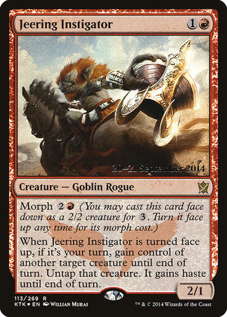 Jeering Instigator [Khans of Tarkir Promos] | Exor Games New Glasgow