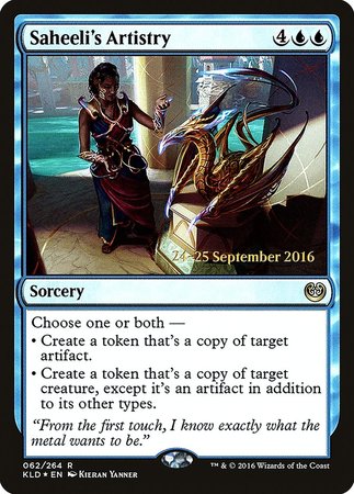 Saheeli's Artistry [Kaladesh Promos] | Exor Games New Glasgow