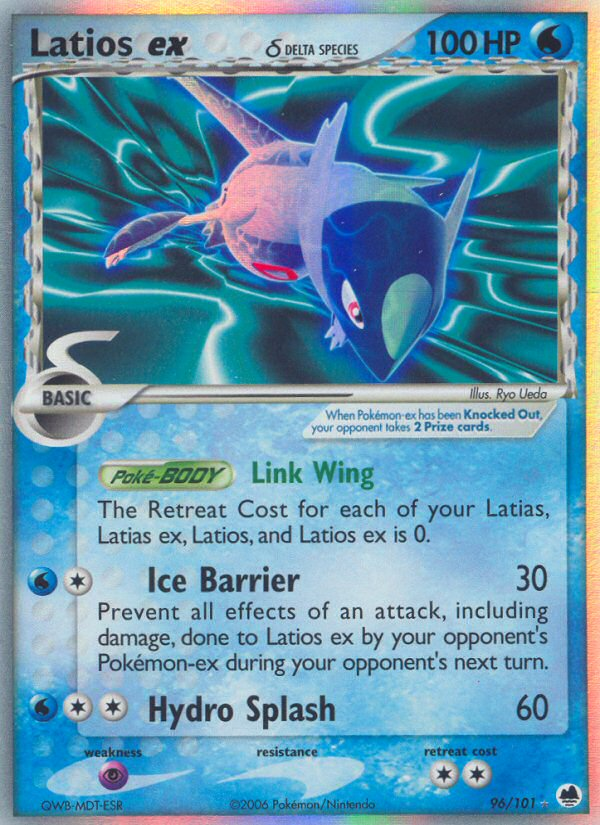 Latios ex (96/101) (Delta Species) [EX: Dragon Frontiers] | Exor Games New Glasgow