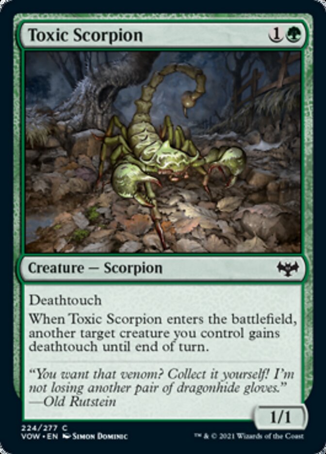 Toxic Scorpion [Innistrad: Crimson Vow] | Exor Games New Glasgow