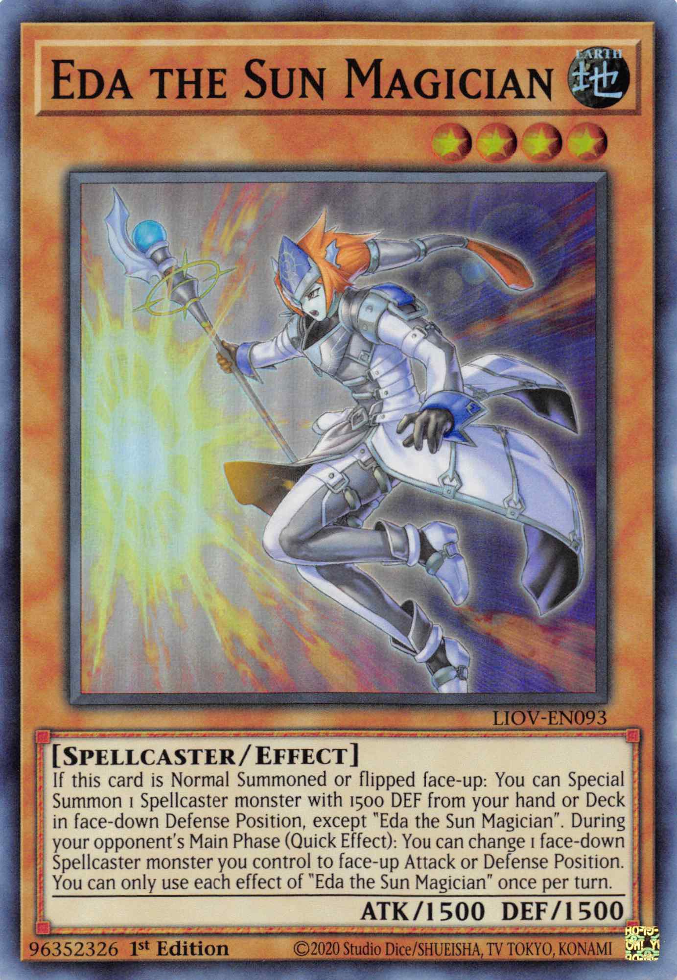 Eda the Sun Magician [LIOV-EN093] Super Rare | Exor Games New Glasgow