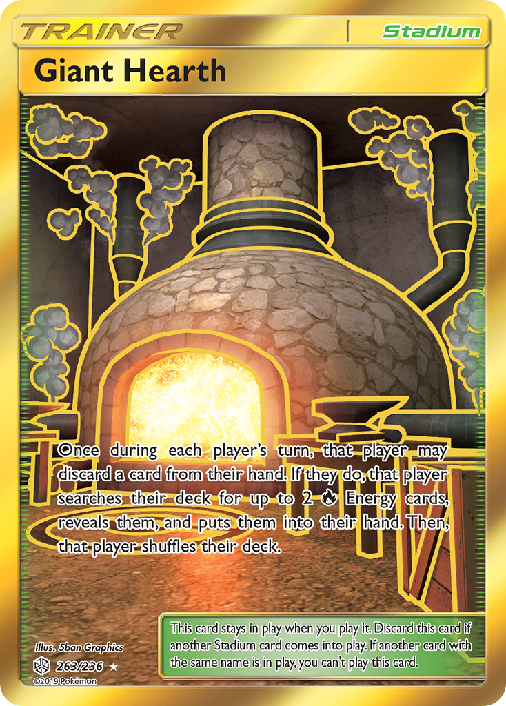 Giant Hearth (263/236) [Sun & Moon: Cosmic Eclipse] | Exor Games New Glasgow