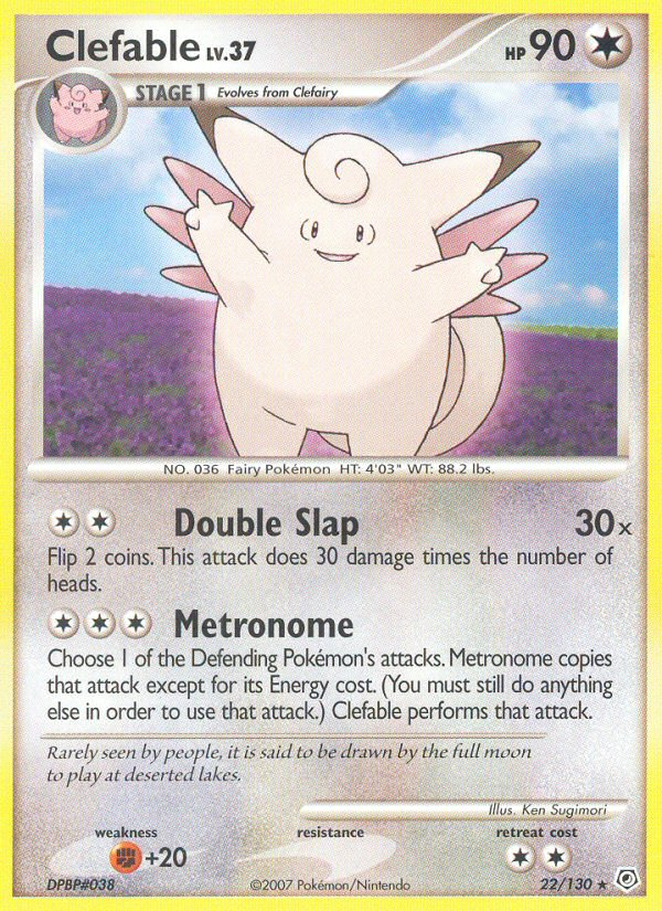 Clefable (22/130) [Diamond & Pearl: Base Set] | Exor Games New Glasgow