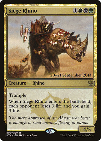 Siege Rhino [Khans of Tarkir Promos] | Exor Games New Glasgow