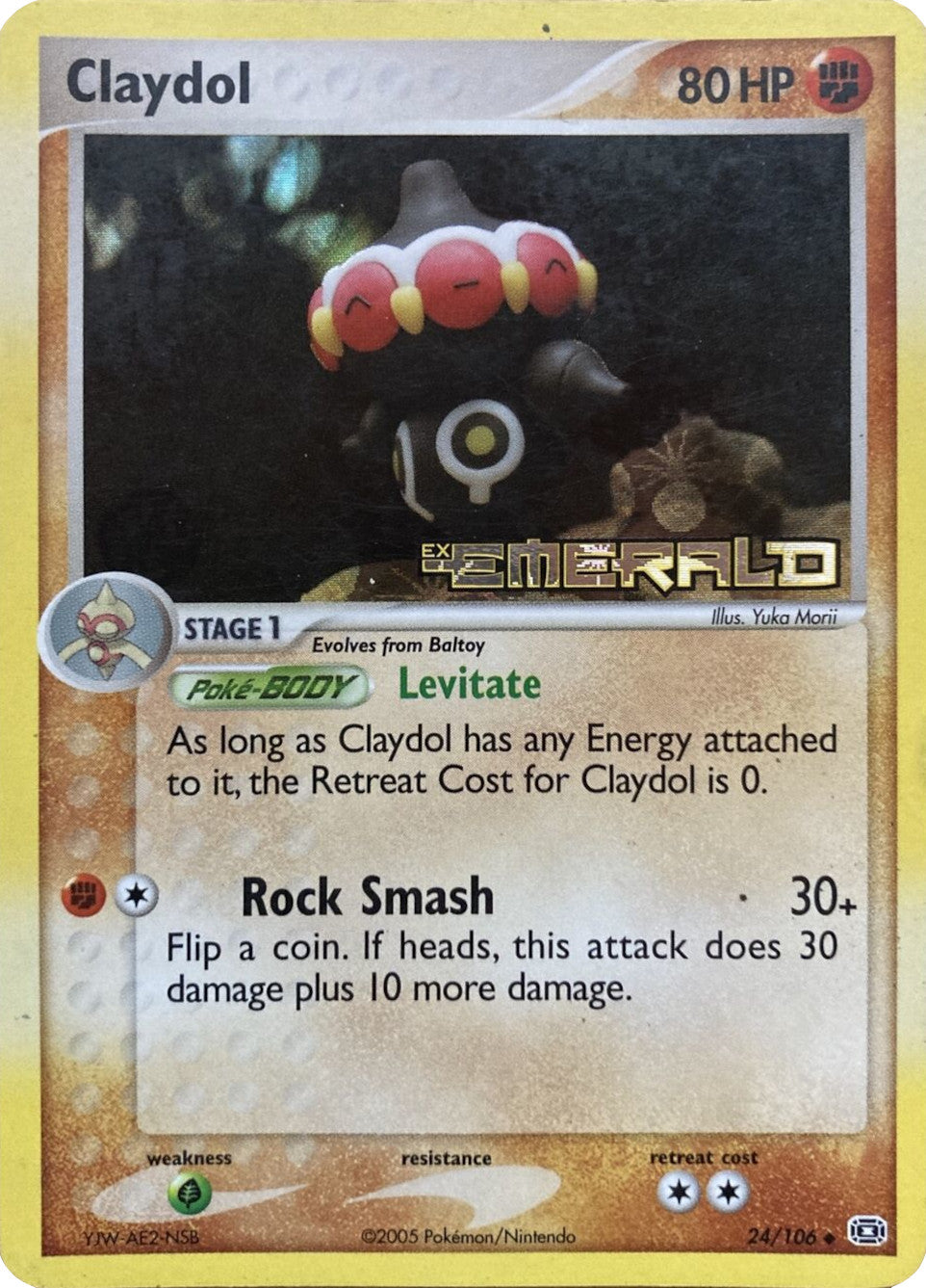 Claydol (24/106) (Stamped) [EX: Emerald] | Exor Games New Glasgow