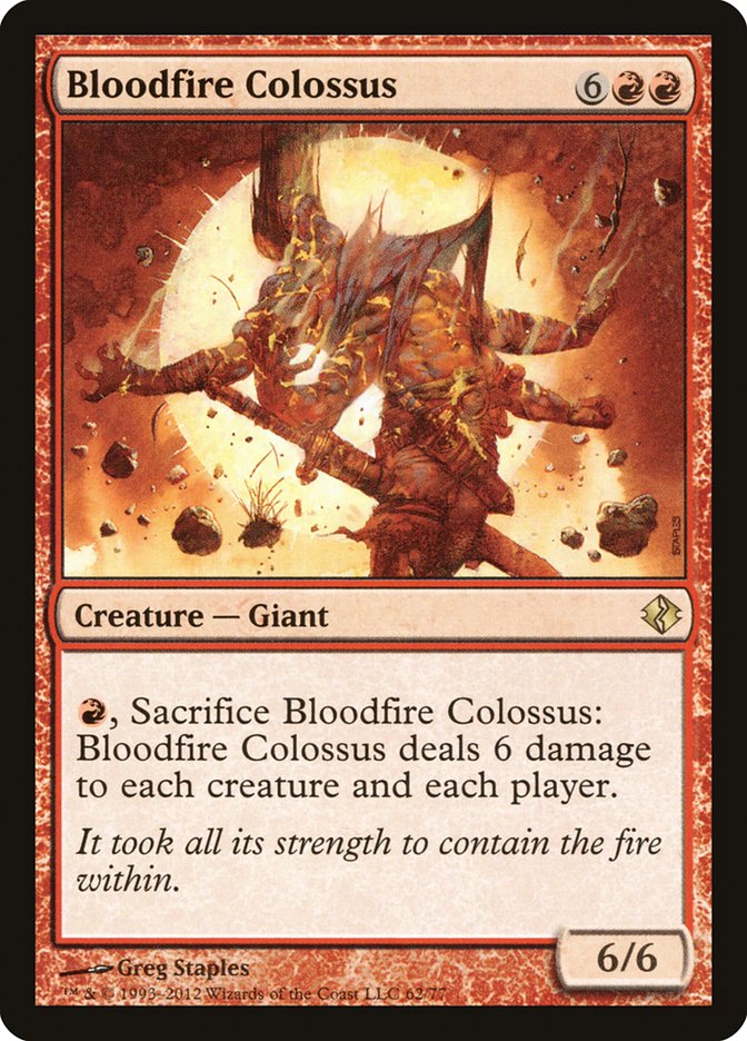 Bloodfire Colossus [Duel Decks: Venser vs. Koth] | Exor Games New Glasgow