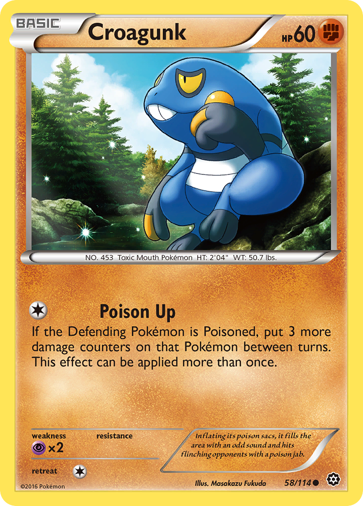 Croagunk (58/114) [XY: Steam Siege] | Exor Games New Glasgow