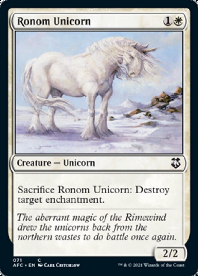 Ronom Unicorn [Dungeons & Dragons: Adventures in the Forgotten Realms Commander] | Exor Games New Glasgow