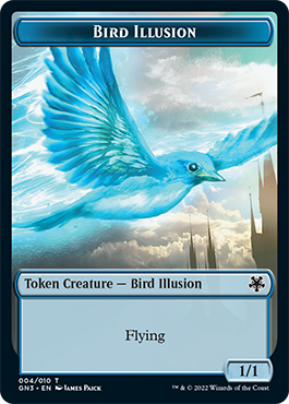 Bird Illusion // Elf Warrior Double-Sided Token [Game Night: Free-for-All Tokens] | Exor Games New Glasgow