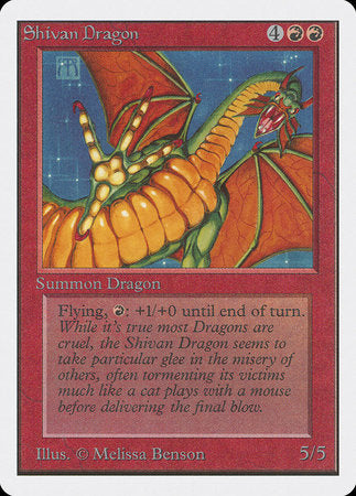 Shivan Dragon [Unlimited Edition] | Exor Games New Glasgow
