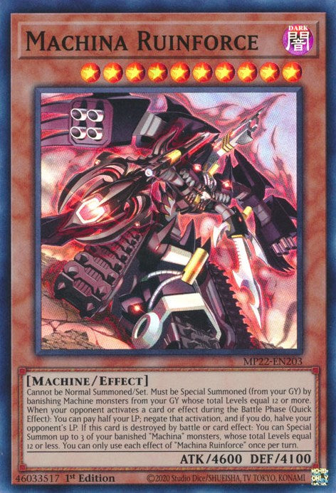 Machina Ruinforce [MP22-EN203] Super Rare | Exor Games New Glasgow