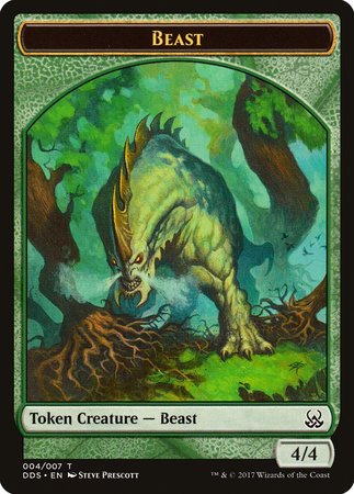 Beast Token [Duel Decks: Mind vs. Might Tokens] | Exor Games New Glasgow