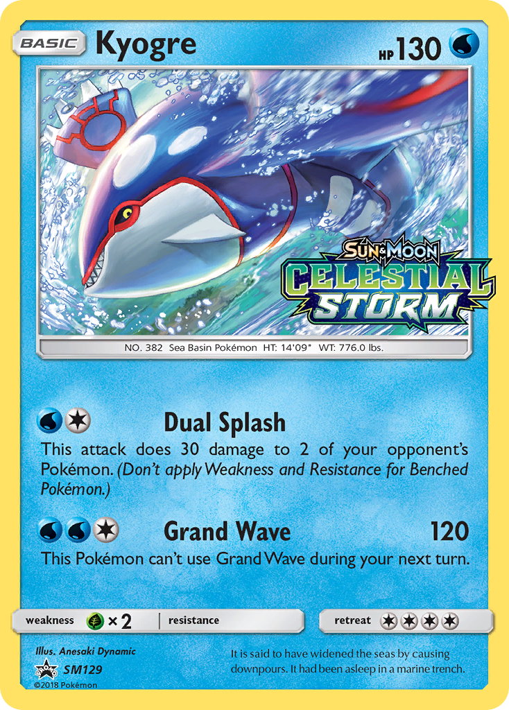 Kyogre (SM129) [Sun & Moon: Black Star Promos] | Exor Games New Glasgow