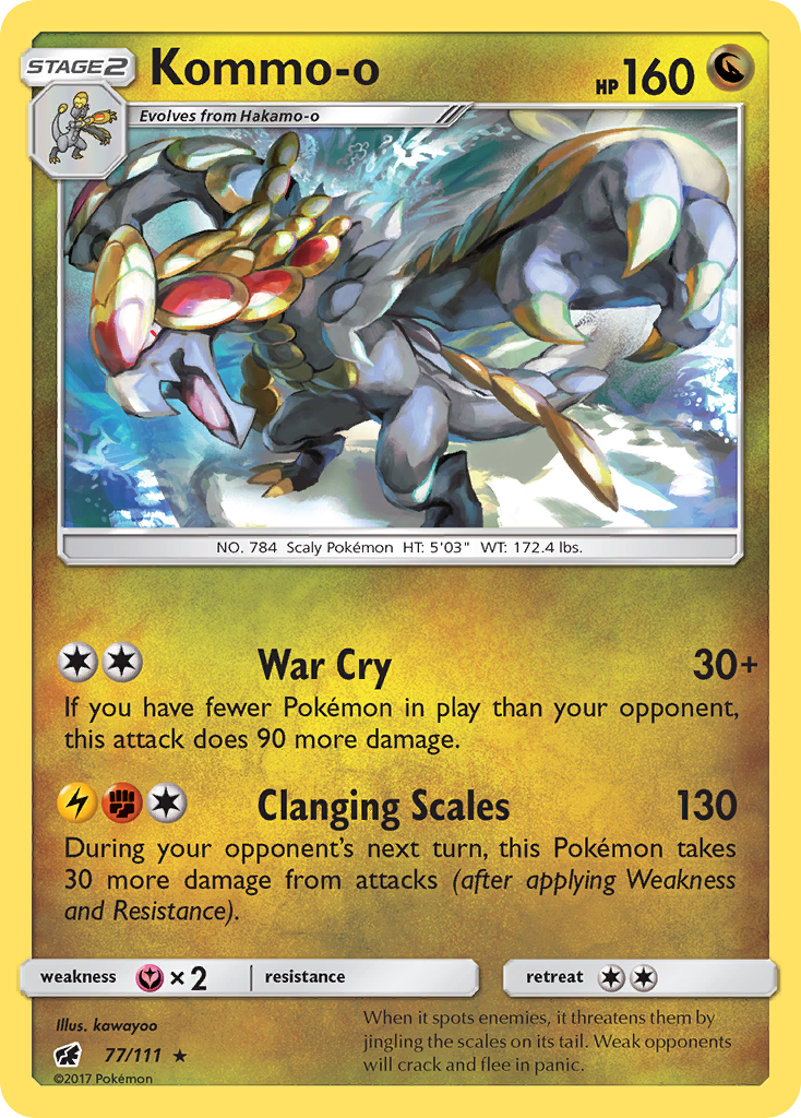 Kommo-o (77/111) [Sun & Moon: Crimson Invasion] | Exor Games New Glasgow