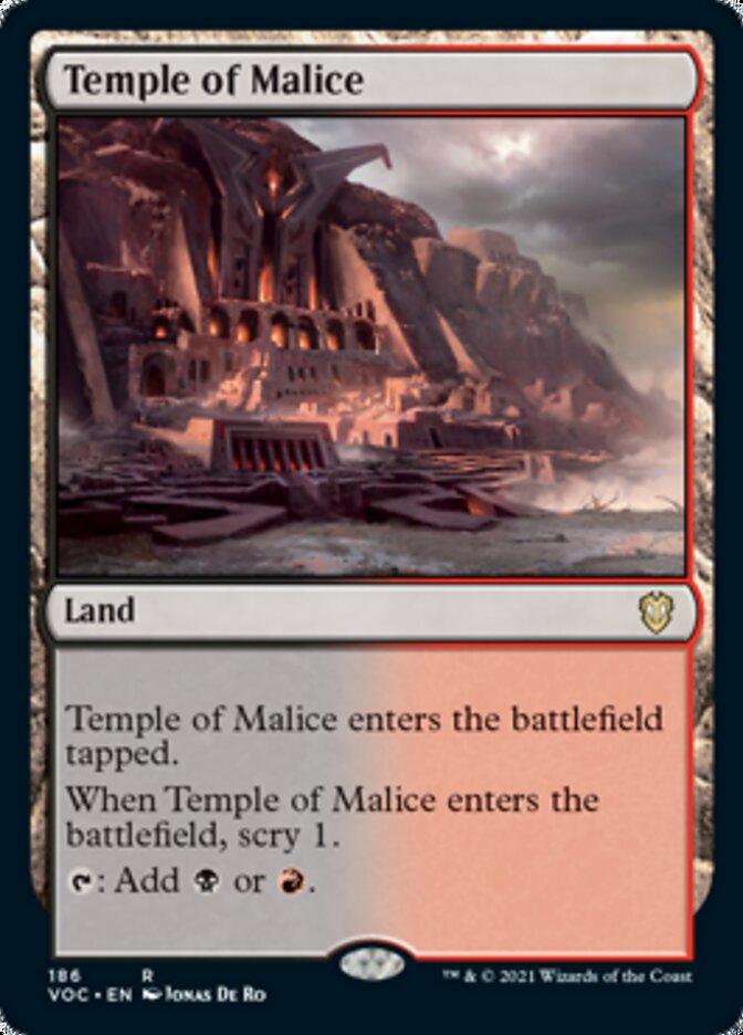 Temple of Malice [Innistrad: Crimson Vow Commander] | Exor Games New Glasgow